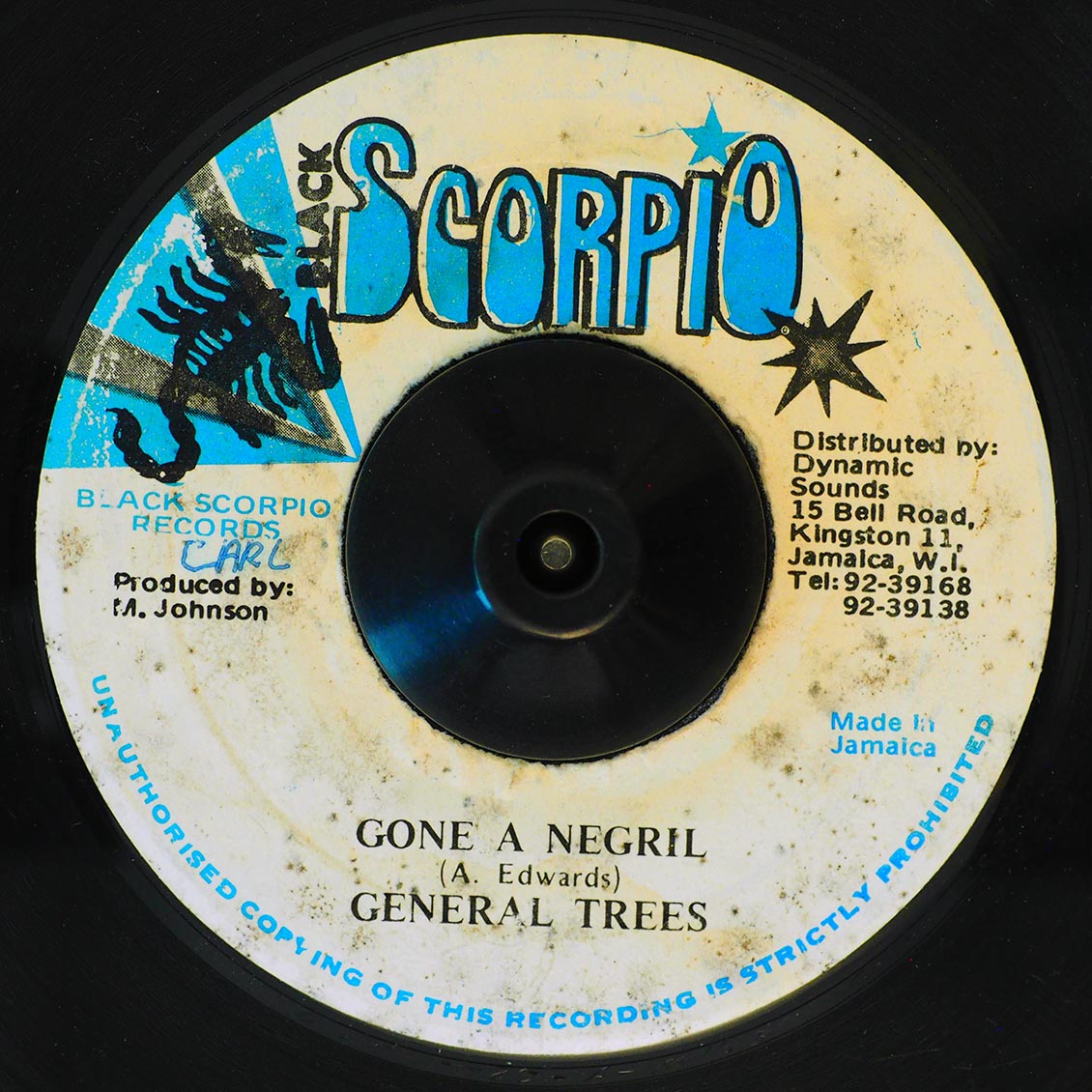 General Trees - Gone A Negril  /  Version [New Vinyl Record 7" Single]