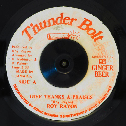 Roy Rayon - Give Thanks & Praises  /  Version [New Vinyl Record 7" Single]