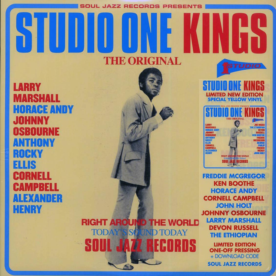 Larry Marshall, Horace Andy, Johnny Osbourne, Ken Boothe, The Ethiopian, Etc. - Studio One Kings (ltd. ed.) (2xLP) (yellow vinyl) [New Vinyl Record LP]