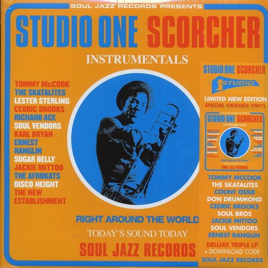 The Skatalites, Soul Vendors, Sound Dimension, Cedric Brooks, Etc. - Studio One Scorcher: Instrumentals (ltd. ed.) (3xLP) (orange vinyl) [New Vinyl Record LP]