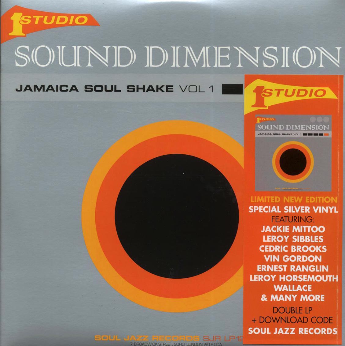 Sound Dimension - Jamaica Soul Shake Vol 1 (ltd. ed.) (2xLP) (silver vinyl) [New Vinyl Record LP]