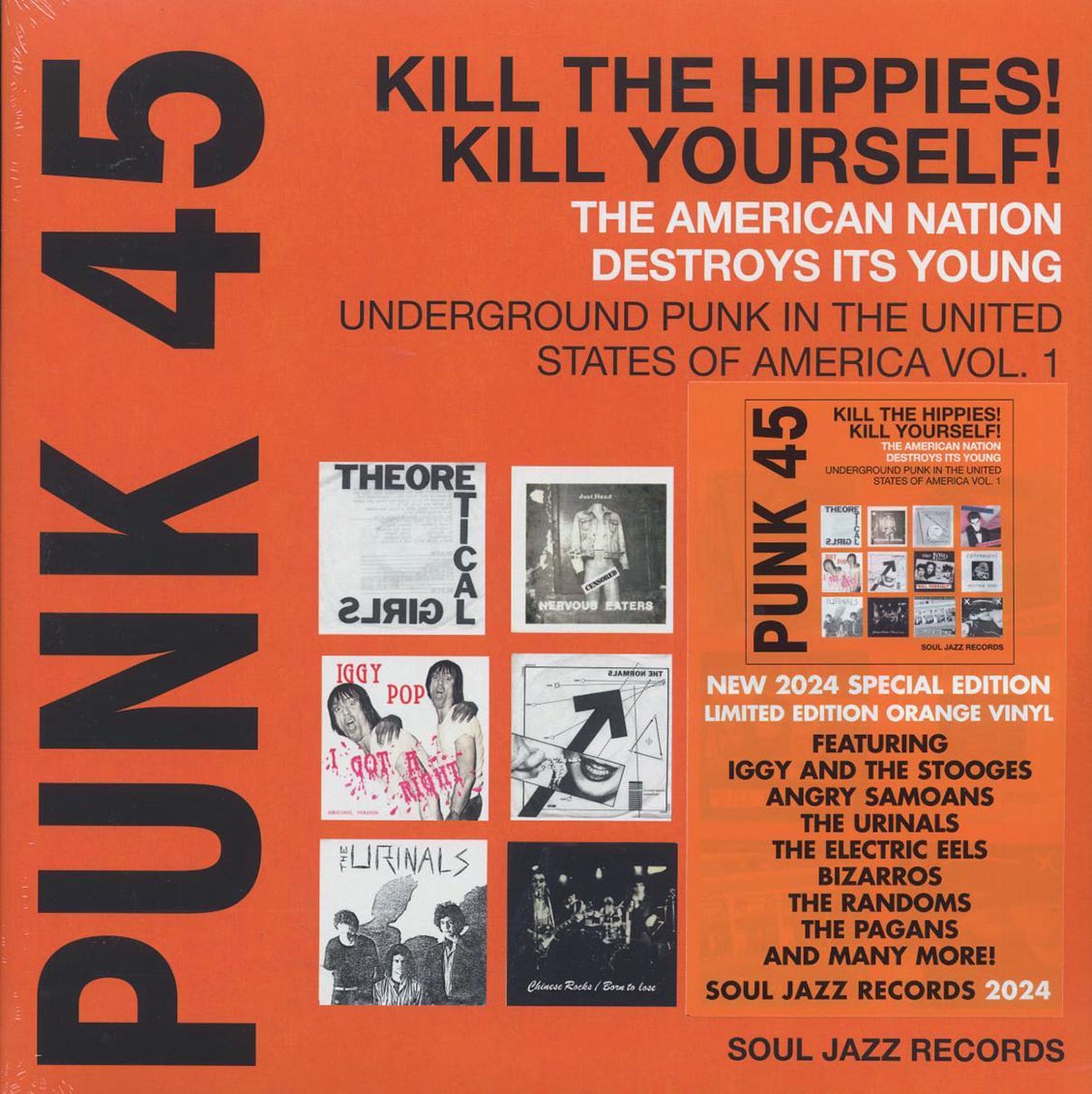 Various - Punk 45: Underground Punk In The United States Of America, 1973-1980 Volume 1 (ltd. ed.) (2xLP) (orange vinyl) [New Vinyl Record LP]