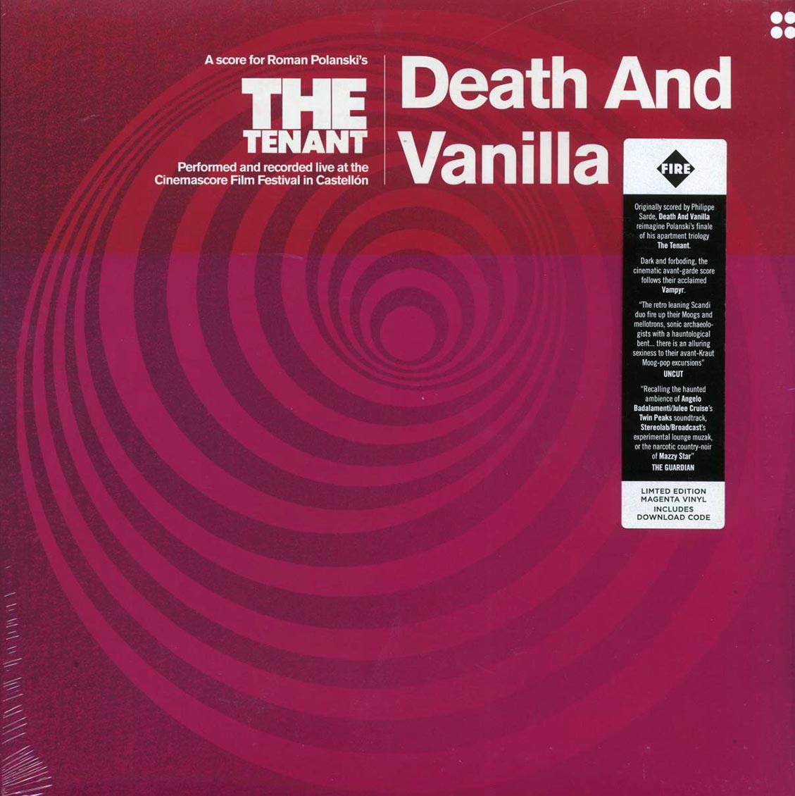 Death And Vanilla - A Score For Roman Polanski's The Tenant (ltd. ed.) (magenta vinyl) [New Vinyl Record LP]