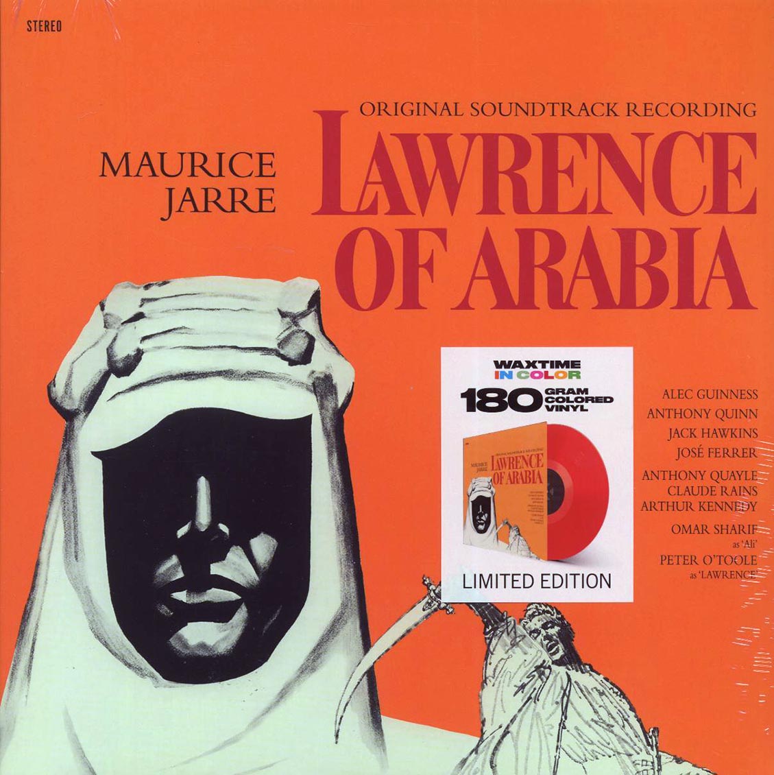 Maurice Jarre - Lawrence Of Arabia: Original Soundtrack Recording (ltd. ed.) (180g) (red vinyl) [New Vinyl Record LP]