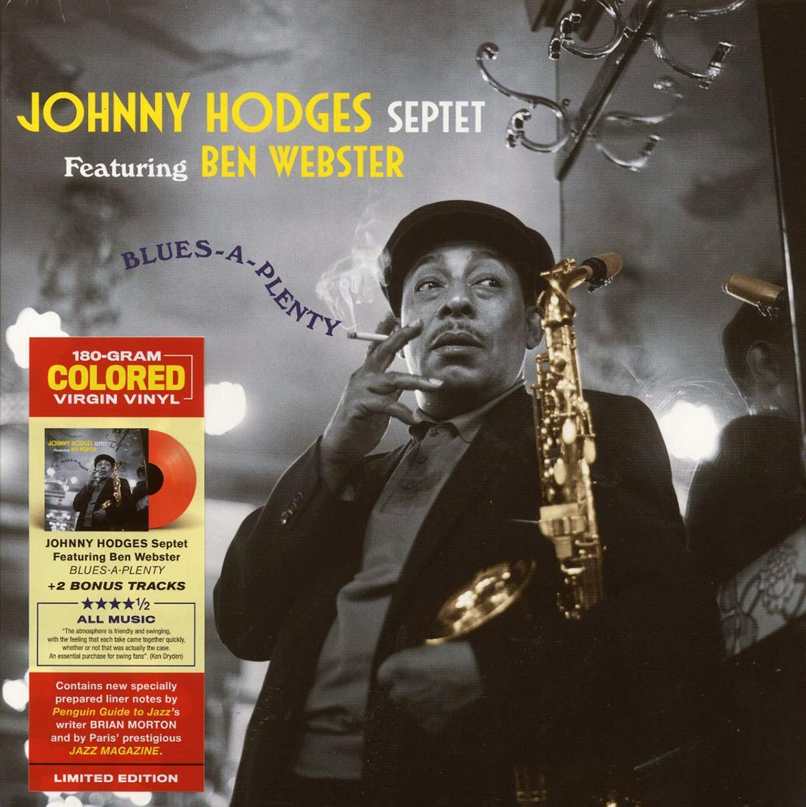 Johnny Hodges Septet, Ben Webster - Blues-A-Plenty (+2 bonus tracks) (ltd. ed.) (180g) (red vinyl) [New Vinyl Record LP]