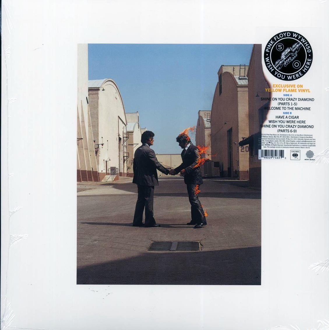 Pink Floyd - Wish You Were Here (50th Anniv. Ed.) (ltd. ed.) (yellow flame vinyl) [New Vinyl Record LP]