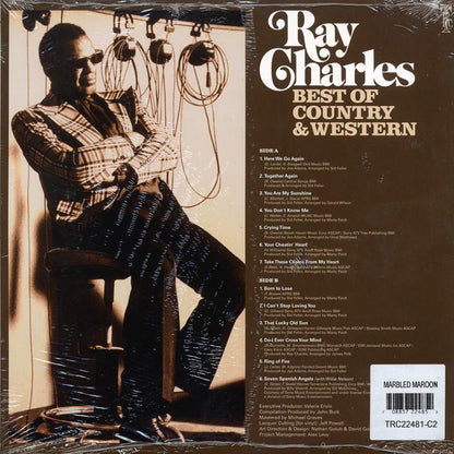 Ray Charles - Best of Country & Western (maroon vinyl) [New Vinyl Record LP]