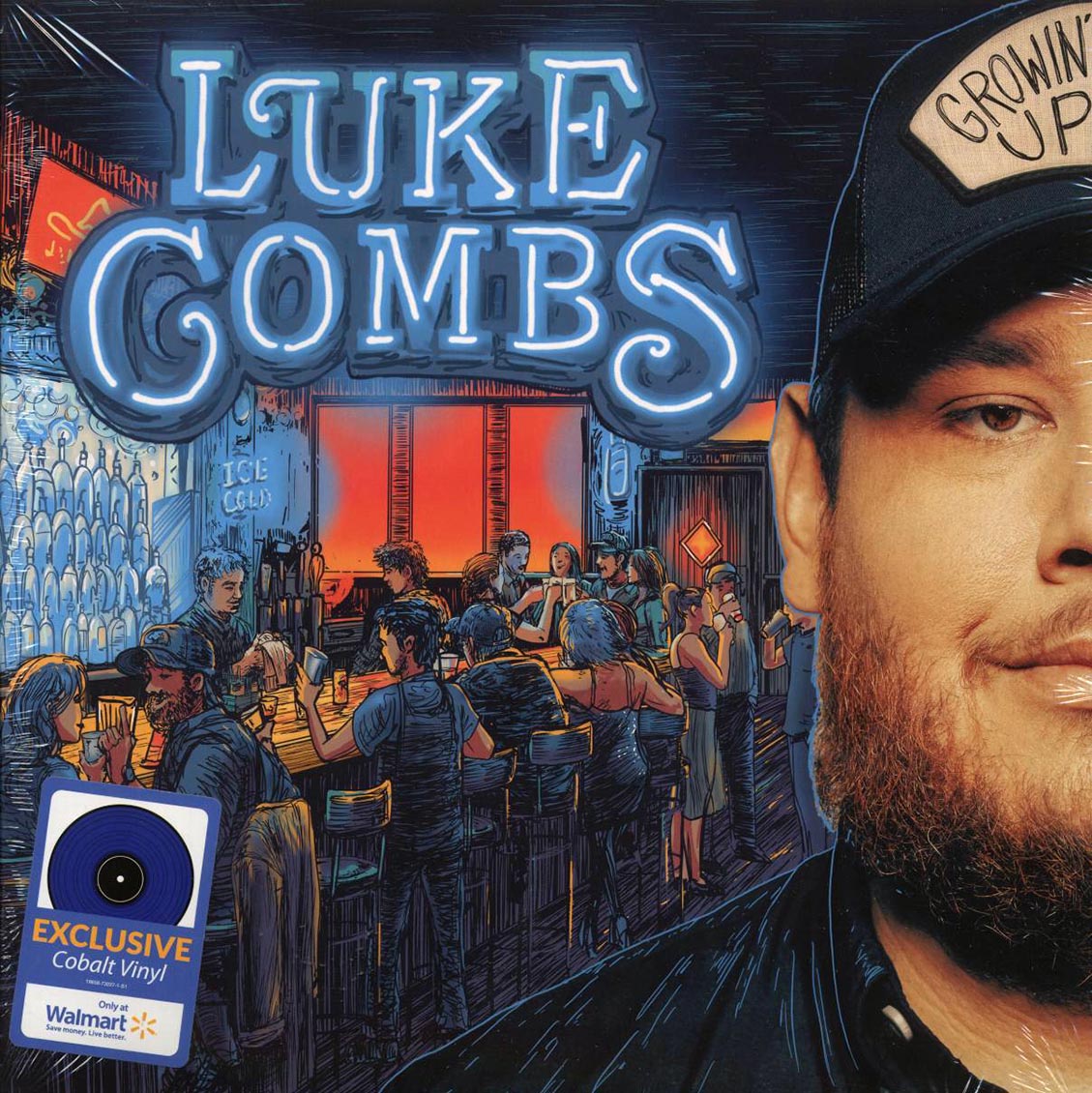 Luke Combs - Growin' Up (cobalt vinyl) [New Vinyl Record LP]