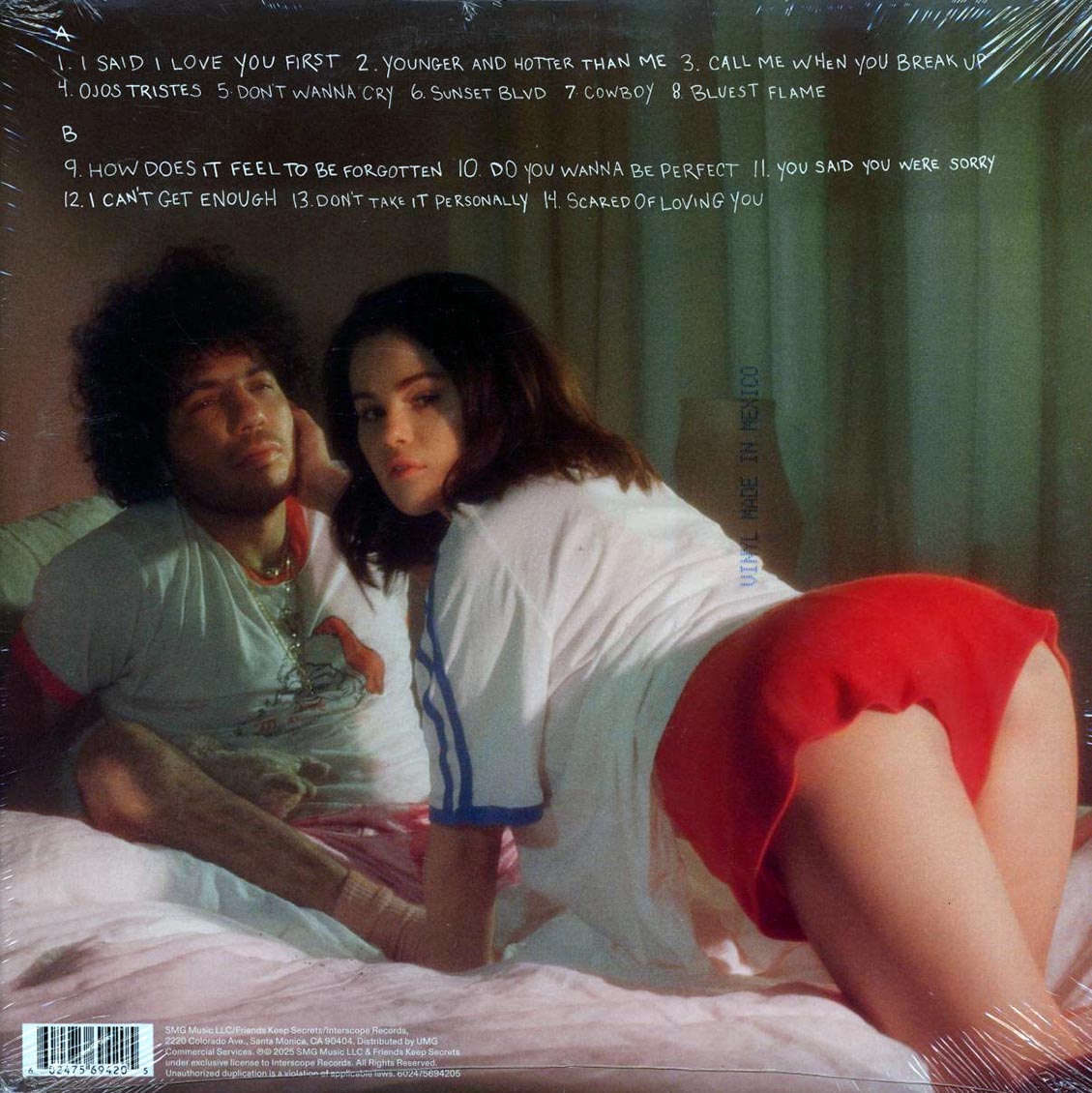 Selena Gomez, Benny Blanco - I Said I Love You First (red vinyl) [New Vinyl Record LP]