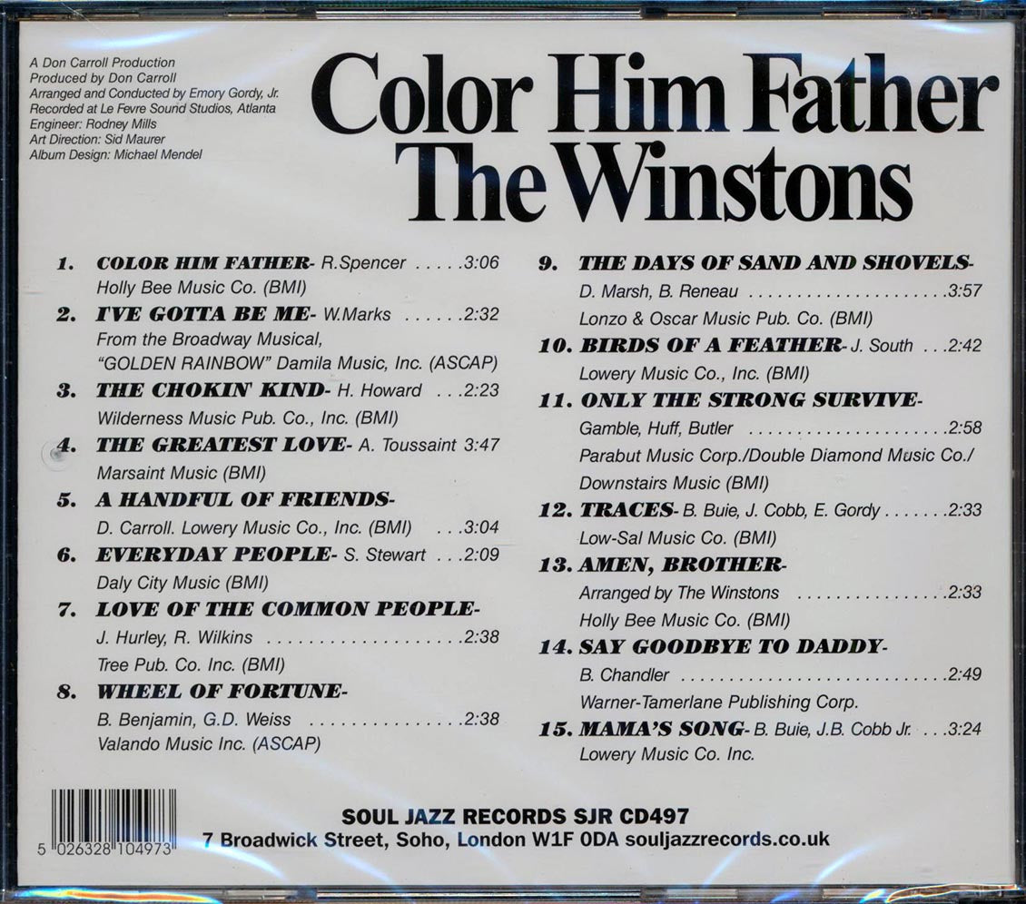The Winstons - Color Him Father (+4 bonus tracks) [New CD]