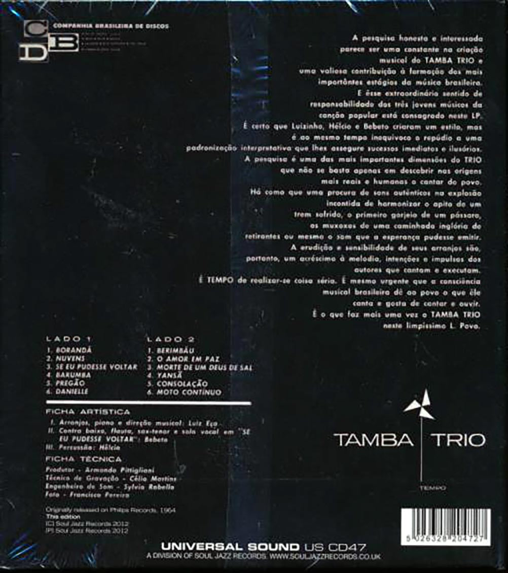 Tamba Trio - Tempo (remastered) [New CD]