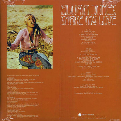 Gloria Jones - Share My Love [New Vinyl Record LP]