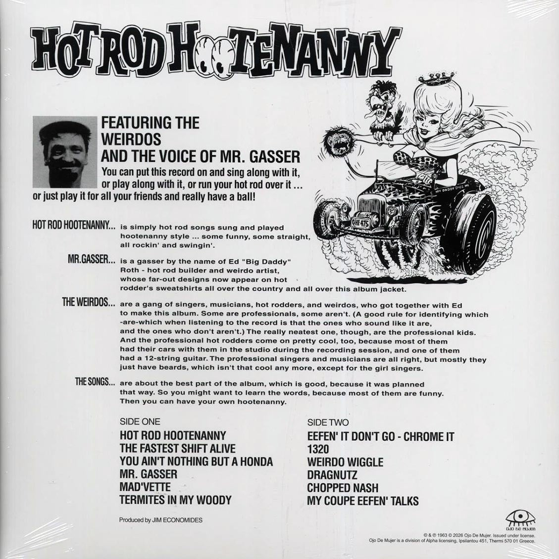 Mr. Gasser & The Weirdos - Hot Rod Hootenanny [New Vinyl Record LP]
