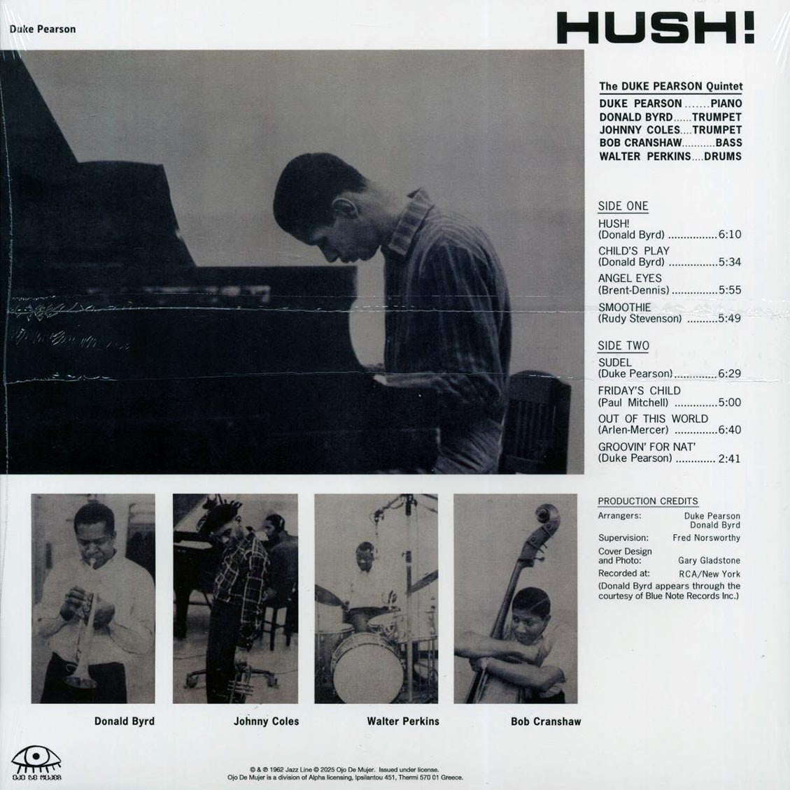 The Duke Pearson Quintet - Hush! (red vinyl) [New Vinyl Record LP]