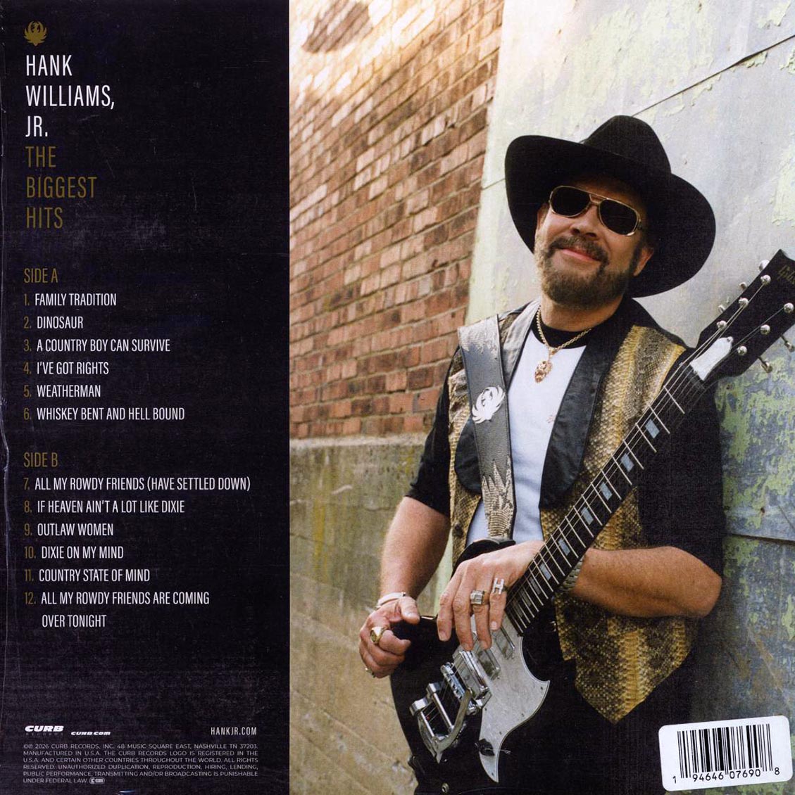 Hank Williams Jr. - The Biggest Hits (gold vinyl) [New Vinyl Record LP]