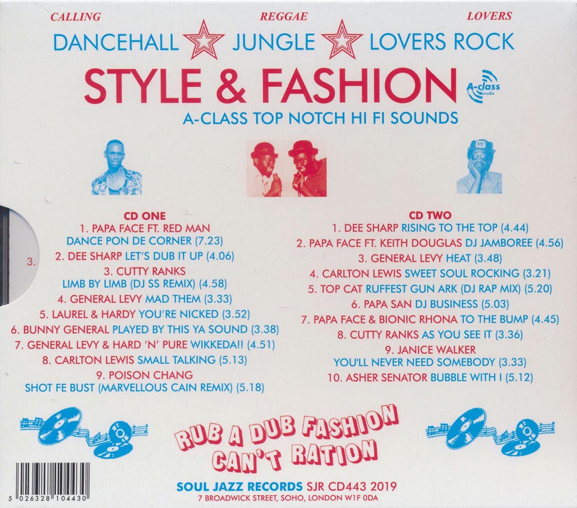 Cutty Ranks, Poison Chang, General Levy, Asher Senator, Etc. - Style & Fashion: A-Class Top Notch Hi Fi Sounds In Fine Style (incl. large booklet) [New CD]