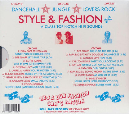 Cutty Ranks, Poison Chang, General Levy, Asher Senator, Etc. - Style & Fashion: A-Class Top Notch Hi Fi Sounds In Fine Style (incl. large booklet) [New CD]