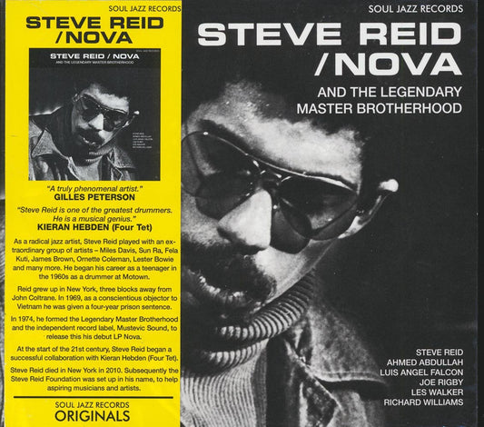 Steve Reid Featuring The Legendary Master Brotherhood - Nova [New CD]