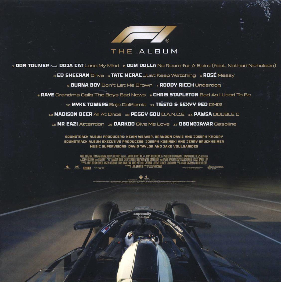 Ed Sheeran, Burna Boy, Chris Stapleton, Etc. - F1 The Album: Music From F1 The Movie (red vinyl) [New Vinyl Record LP]