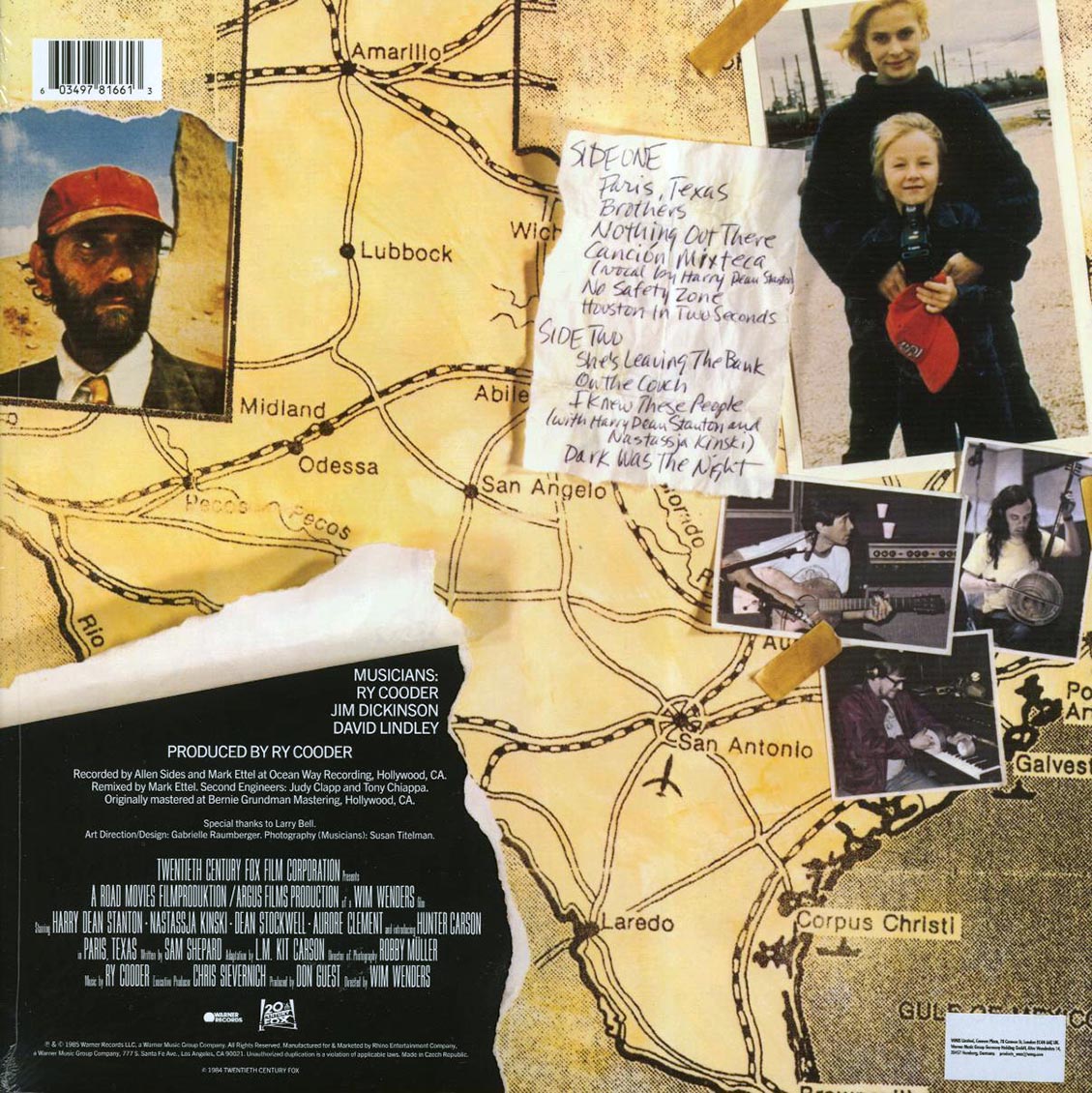 Ry Cooder - Paris, Texas: Original Motion Picture Soundtrack (red vinyl) (remastered) [New Vinyl Record LP]