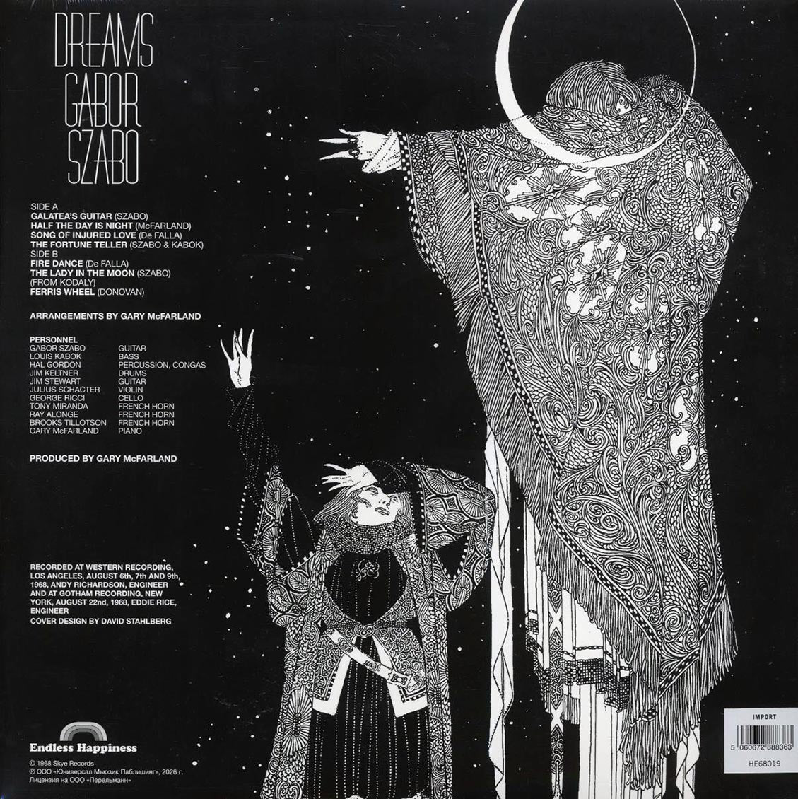 Gabor Szabo - Dreams [New Vinyl Record LP]