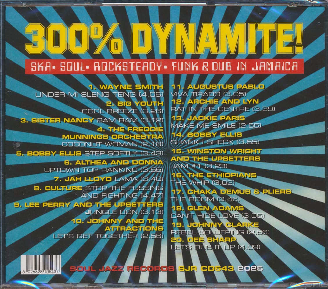 The Ethiopians, Sister Nancy, Althea & Donna, Lee Perry, Culture, Etc. - 300% Dynamite!: Ska, Soul, Rocksteady, Funk & Dub In Jamaica [New CD]