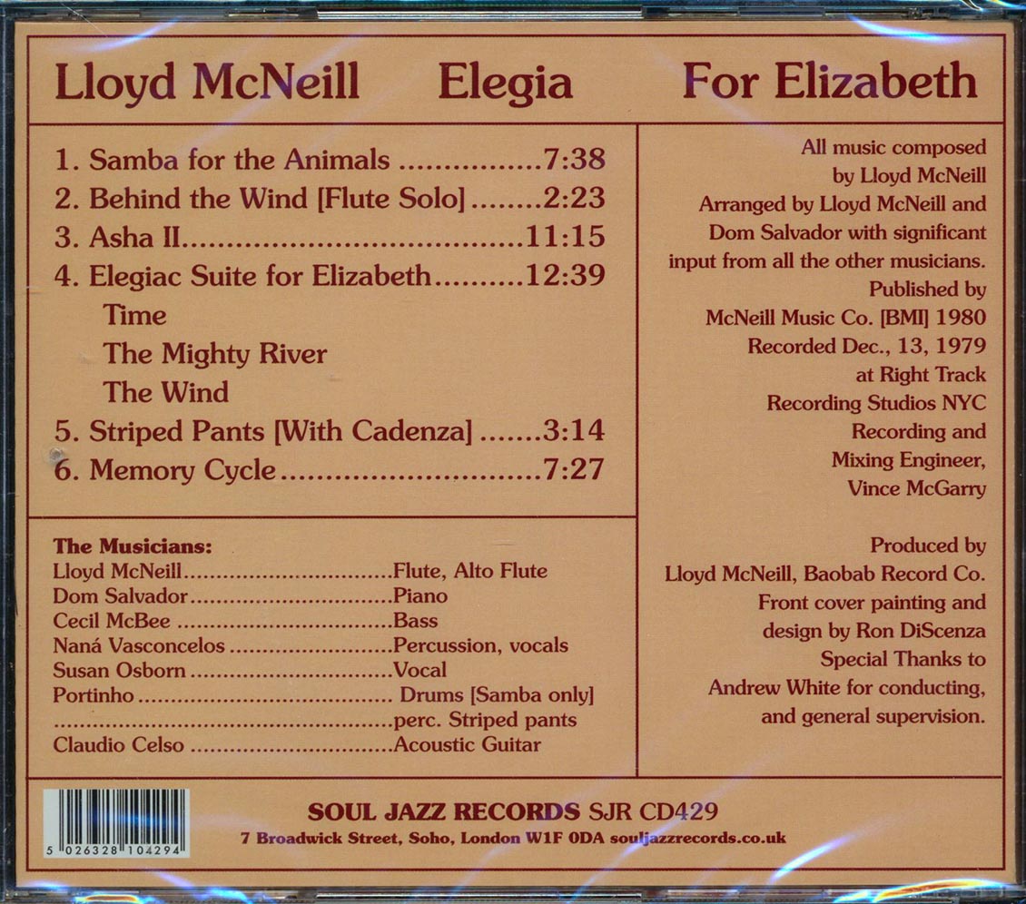 Lloyd McNeill - Elegia [New CD]