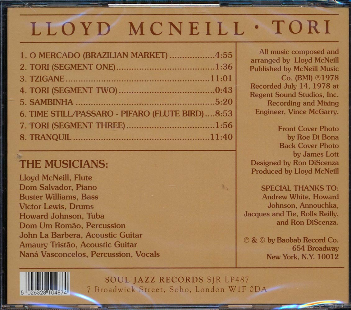 Lloyd McNeill - Tori (remastered) [New CD]