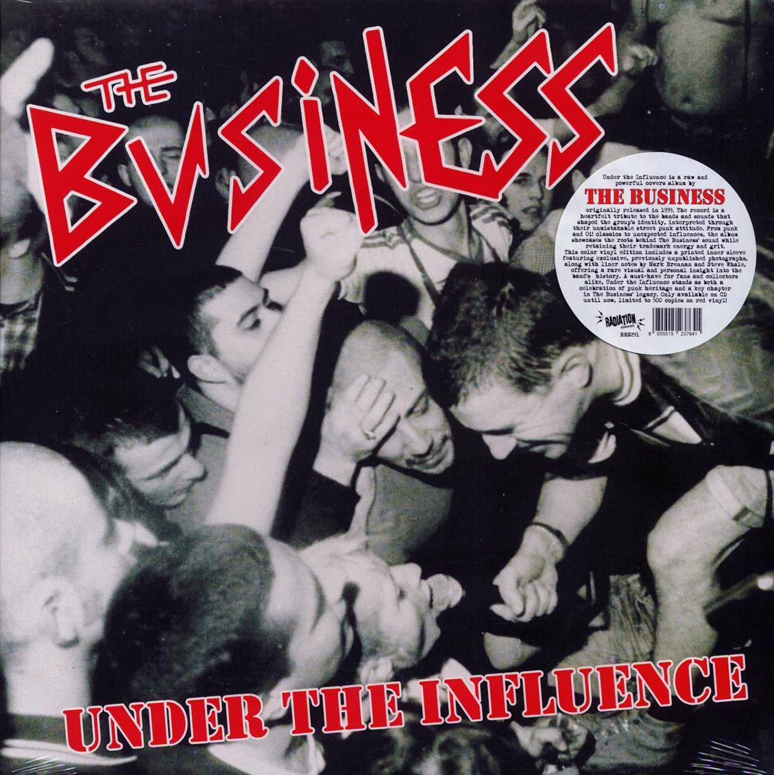 The Business - Under The Influence (ltd. 500 copies made) (red vinyl) [New Vinyl Record LP]