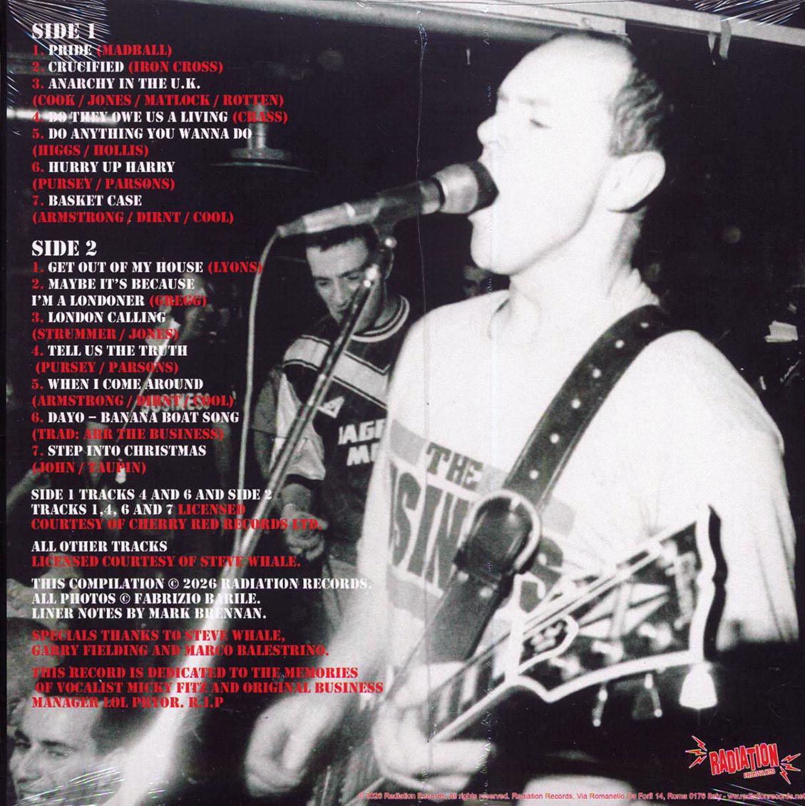 The Business - Under The Influence (ltd. 500 copies made) (red vinyl) [New Vinyl Record LP]