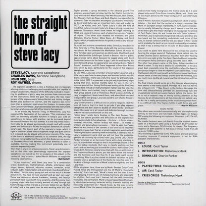 Steve Lacy - The Straight Horn Of Steve Lacy (green vinyl) [New Vinyl Record LP]