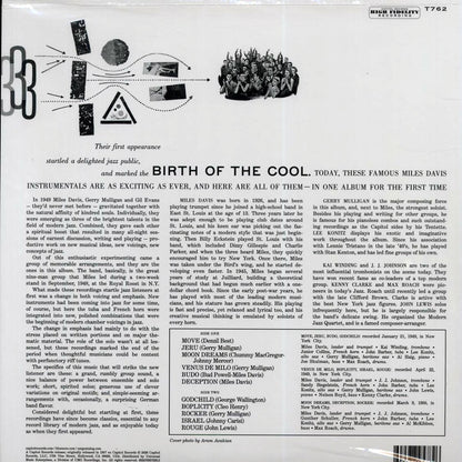 Miles Davis - Birth Of The Cool (mono) (180g) (audiophile) (RTI press) [New Vinyl Record LP]