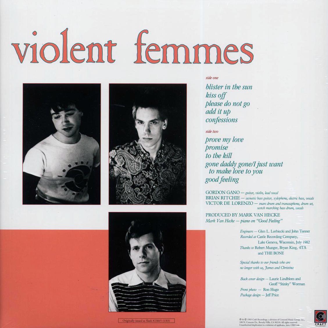 Violent Femmes - Violent Femmes (180g) (remastered) [New Vinyl Record LP]