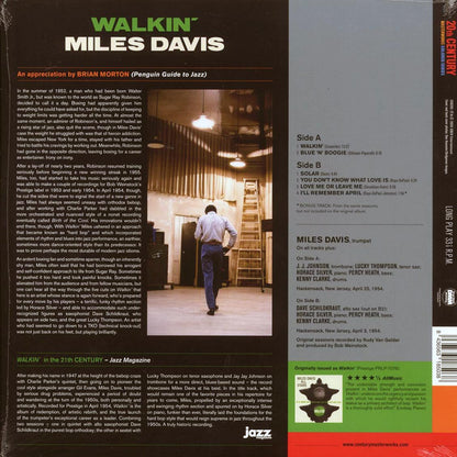 Miles Davis - Walkin’ (+bonus track) (ltd. ed.) (180g) (green vinyl) (remastered) [New Vinyl Record LP]