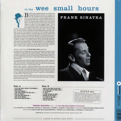Frank Sinatra - In The Wee Small Hours (+bonus track) (ltd. ed.) (180g) (clear vinyl) [New Vinyl Record LP]