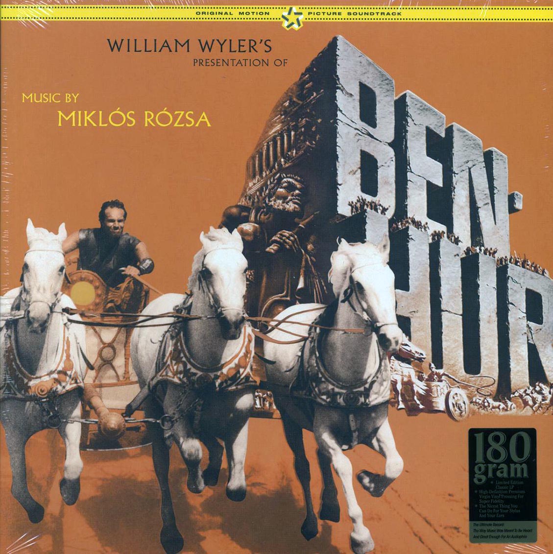 Miklos Rozsa - Ben-Hur: Original Motion Picture Soundtrack (+2 bonus tracks) (ltd. ed.) (180g) [New Vinyl Record LP]