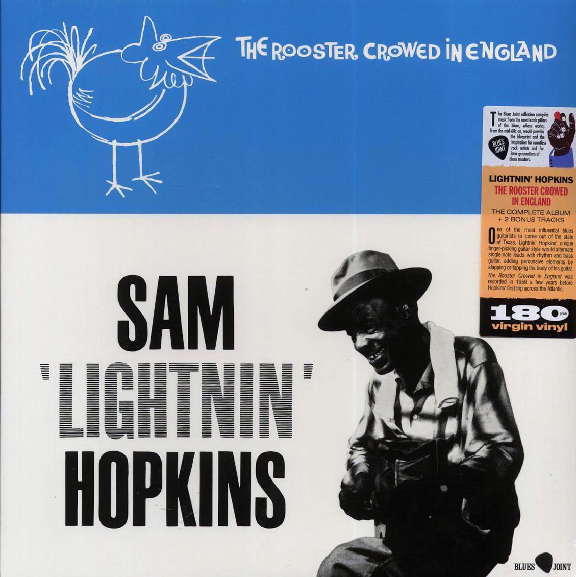 Lightnin' Hopkins - The Rooster Crowed in England (+2 bonus tracks) (ltd. ed.) (180g) [New Vinyl Record LP]