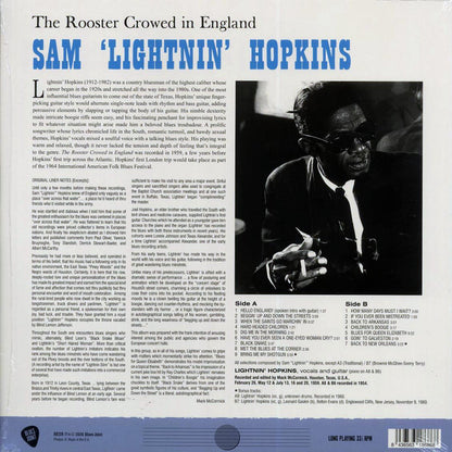 Lightnin' Hopkins - The Rooster Crowed in England (+2 bonus tracks) (ltd. ed.) (180g) [New Vinyl Record LP]