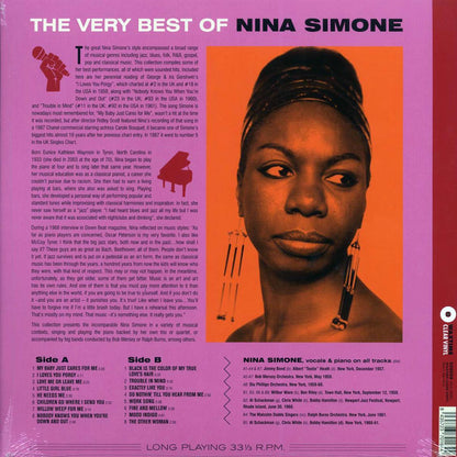 Nina Simone - The Very Best of Nina Simone (ltd. ed.) (180g) (clear vinyl) [New Vinyl Record LP]