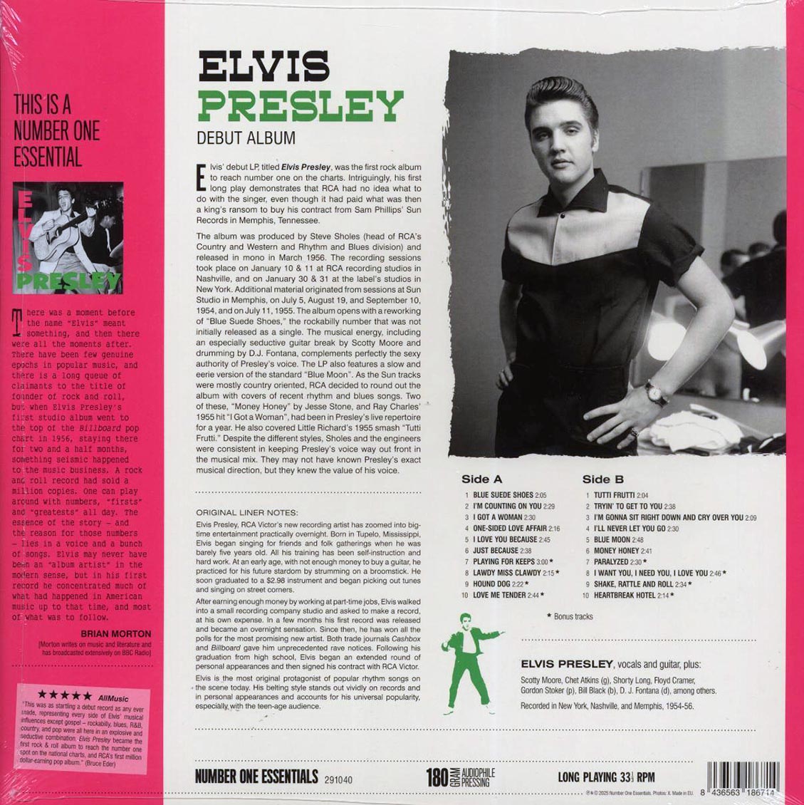 Elvis Presley - Elvis Presley (20 tracks) (+8 bonus tracks) (ltd. ed.) (180g) [New Vinyl Record LP]