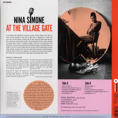 Nina Simone - At The Village Gate (+2 bonus tracks) (ltd. ed.) (180g) (clear vinyl) [New Vinyl Record LP]