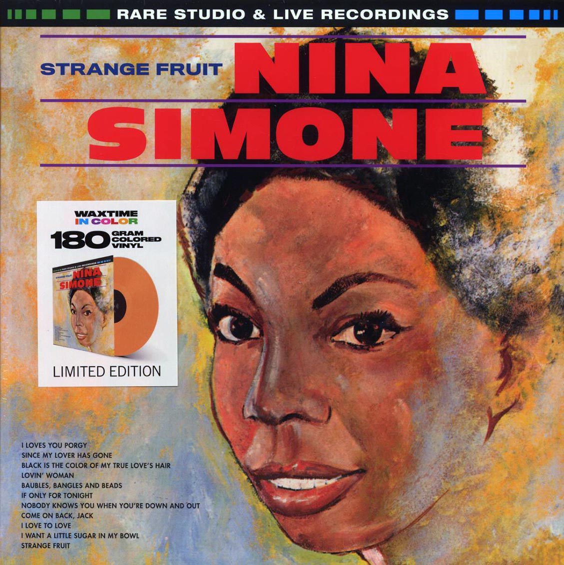 Nina Simone - Strange Fruit, Rare Studio & Live Recordings (ltd. ed.) (180g) (orange vinyl) [New Vinyl Record LP]