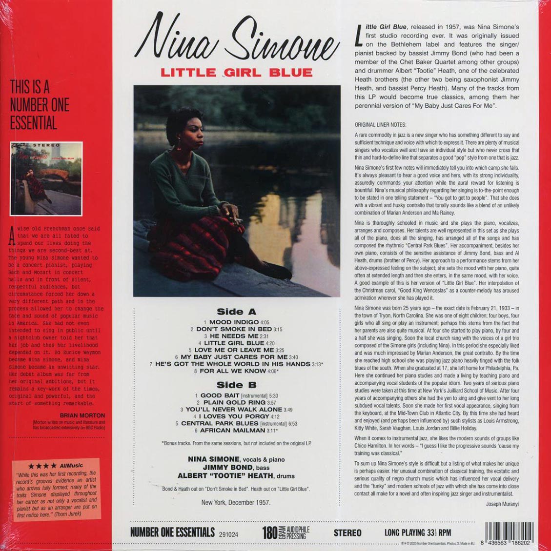 Nina Simone - Little Girl Blue (+3 bonus tracks) (ltd. ed.) (180g) [New Vinyl Record LP]