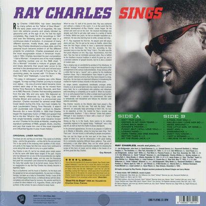 Ray Charles - Ray Charles Sings (+3 bonus tracks) (ltd. ed.) (180g) [New Vinyl Record LP]