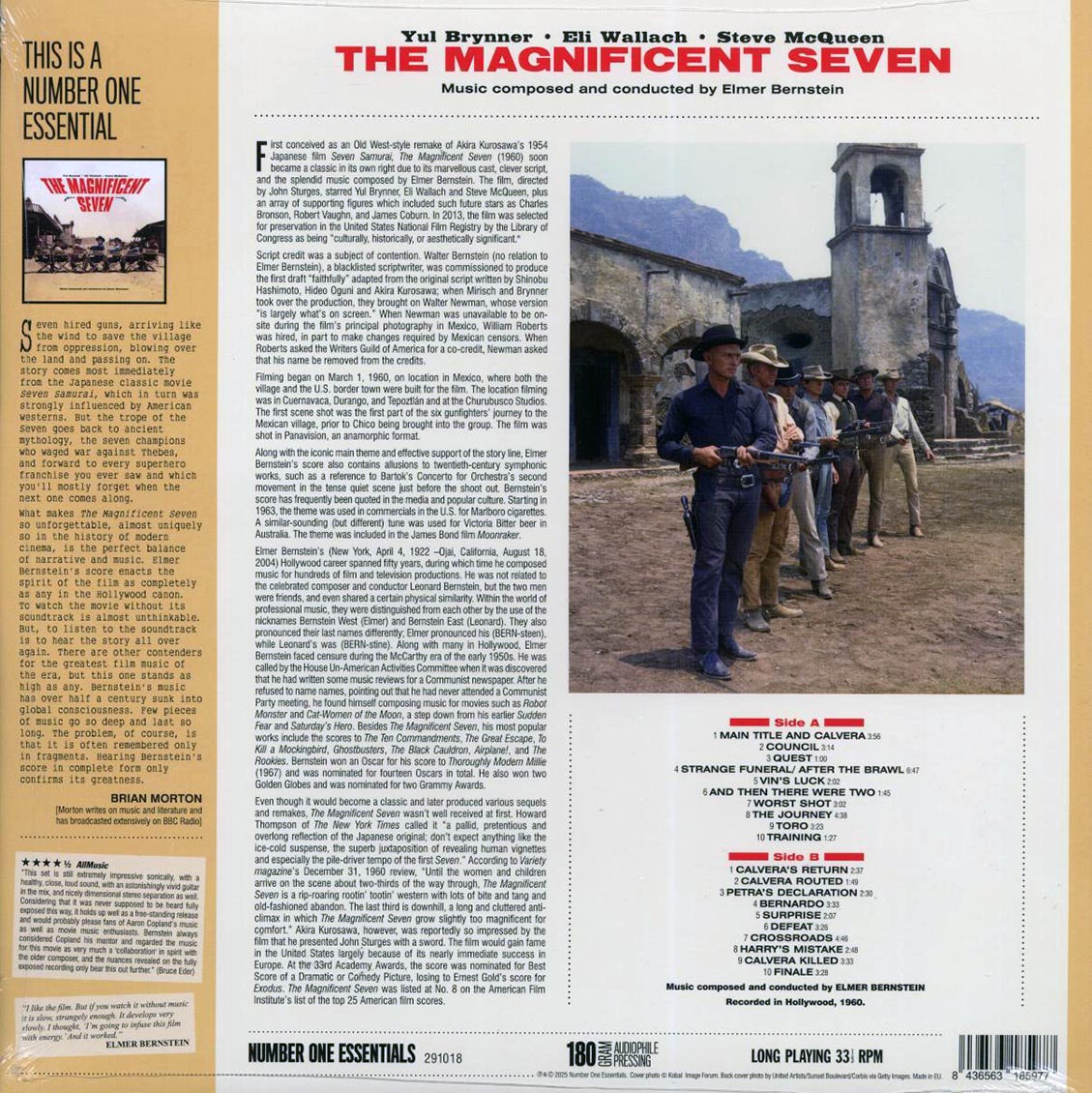 Elmer Bernstein - The Magnificent Seven: Original Soundtrack (20 tracks) (ltd. ed.) (180g) [New Vinyl Record LP]