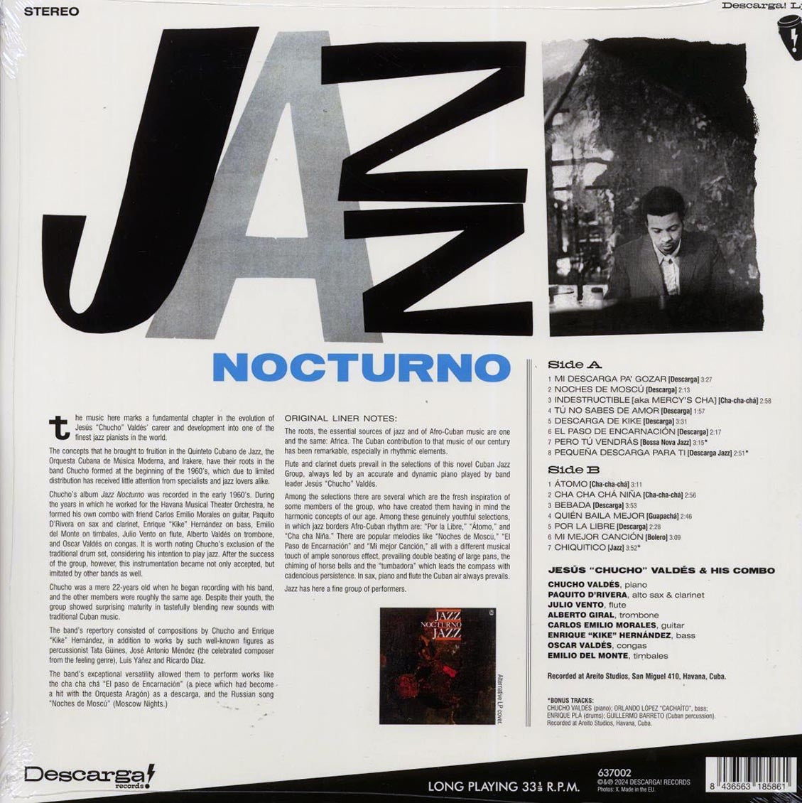 Jesus Chucho Valdes & His Combo - Jazz Nocturno (+3 bonus tracks) (ltd. ed.) (180g) [New Vinyl Record LP]
