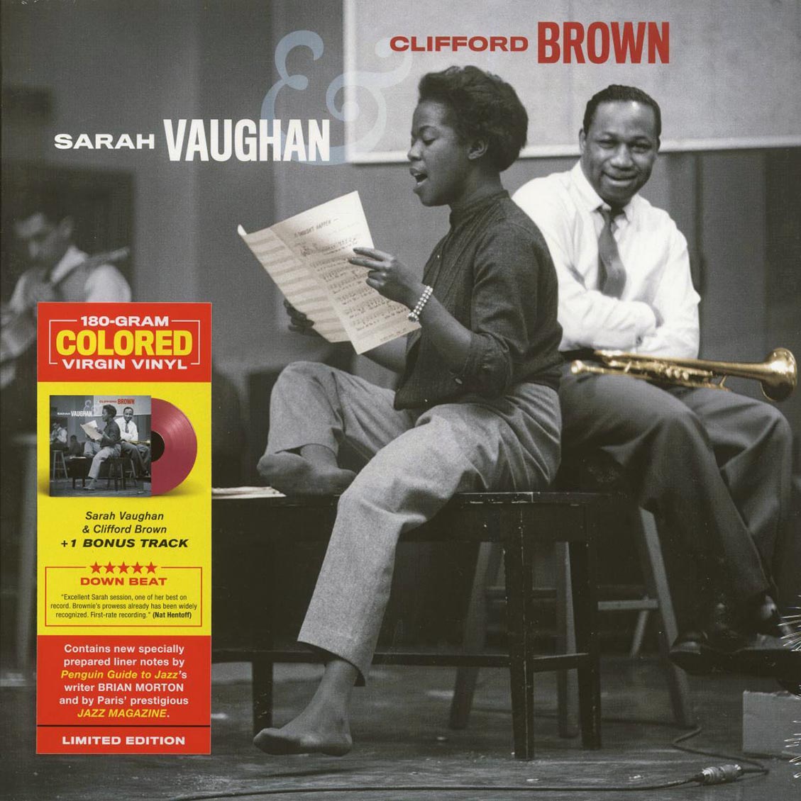 Sarah Vaughan, Clifford Brown - Sarah Vaughan & Clifford Brown (+bonus track) (ltd. ed.) (180g) (red vinyl) [New Vinyl Record LP]