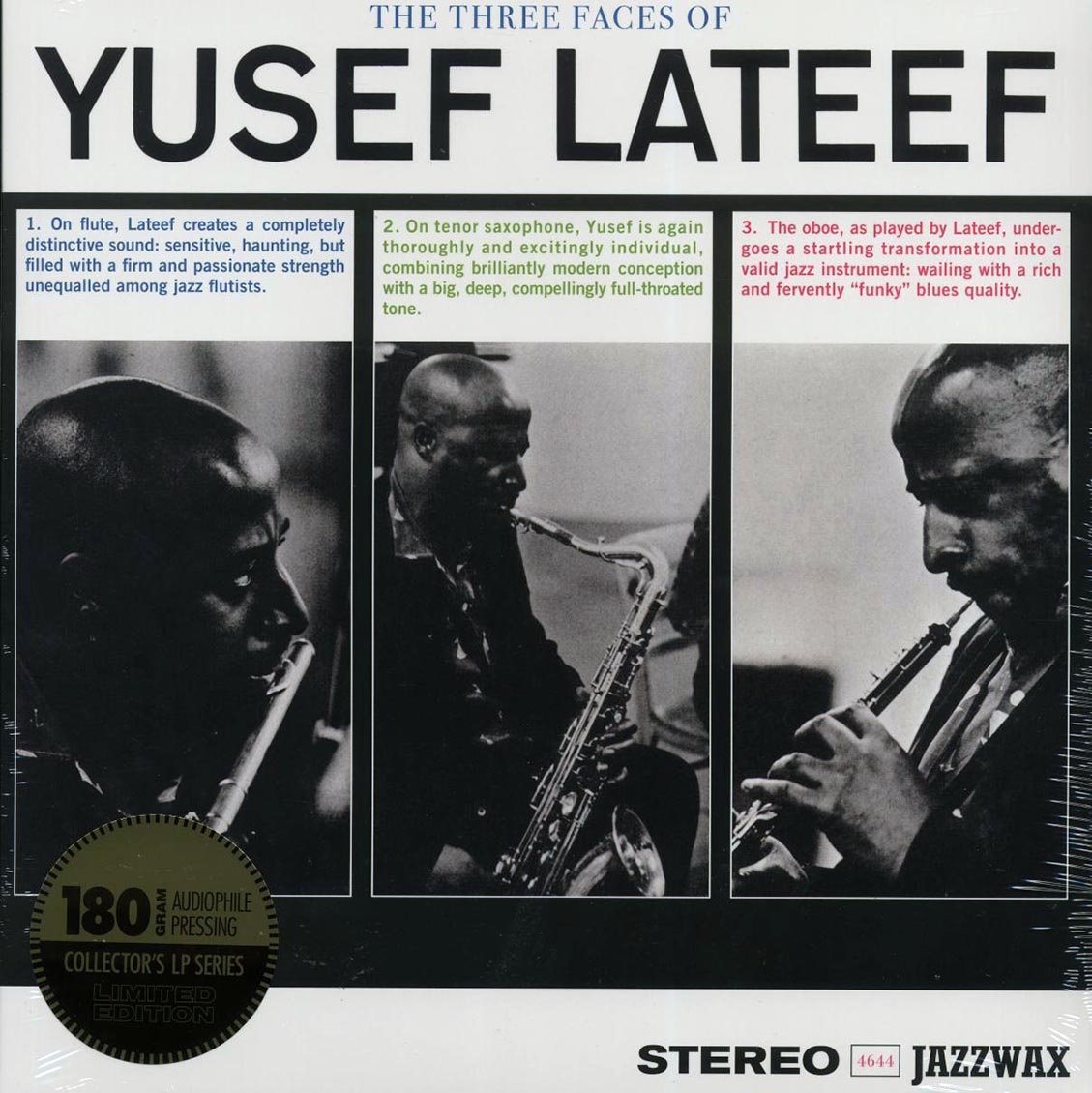 Yusef Lateef - The Three Faces Of Yusef Lateef (+2 bonus tracks) (ltd. ed.) (180g) [New Vinyl Record LP]