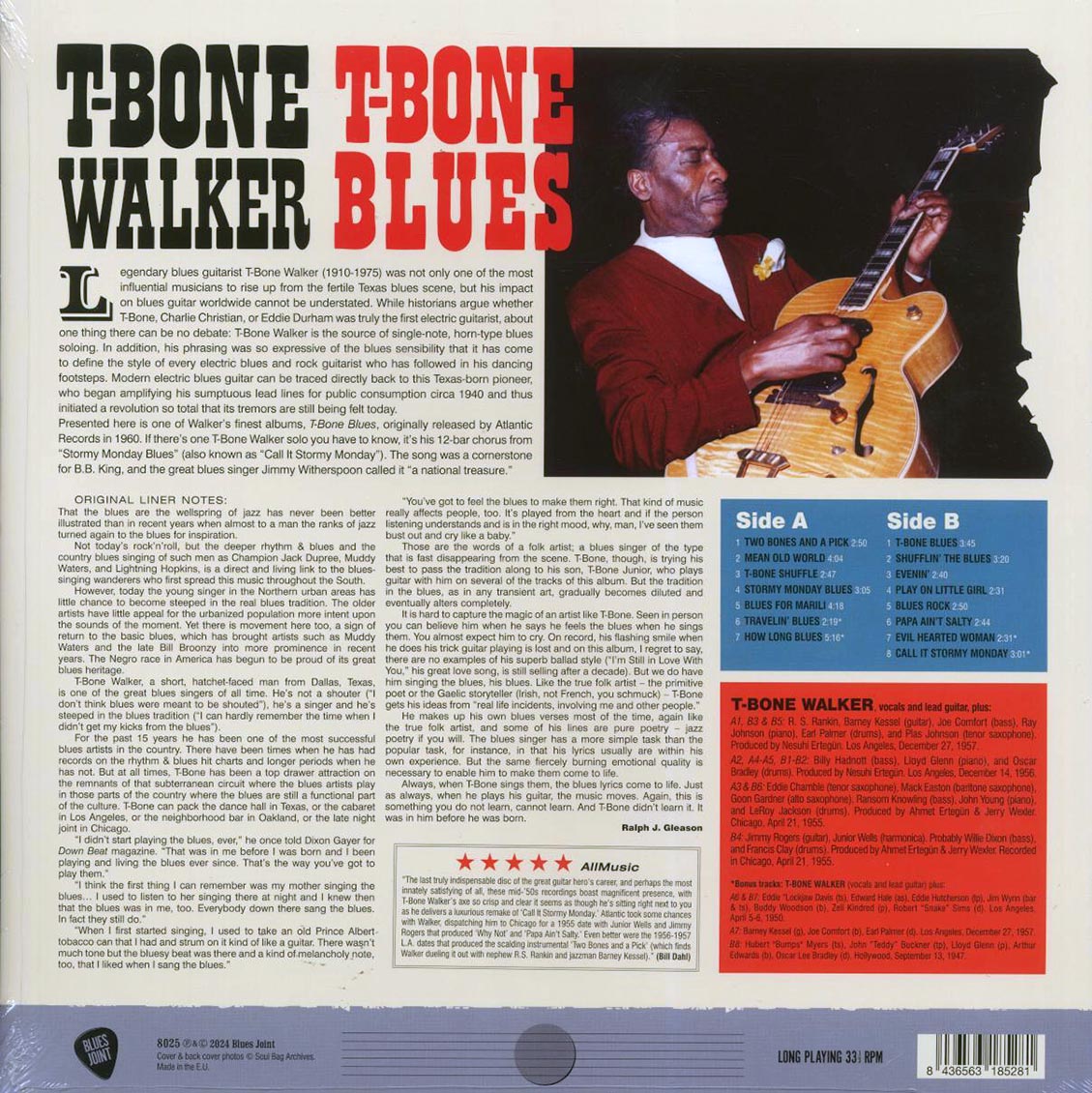 T-Bone Walker - T-Bone Blues (+4 bonus tracks) (ltd. ed.) (180g) [New Vinyl Record LP]