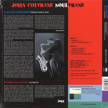 John Coltrane - Soultrane (+bonus track) (ltd. ed.) (180g) (red vinyl) [New Vinyl Record LP]